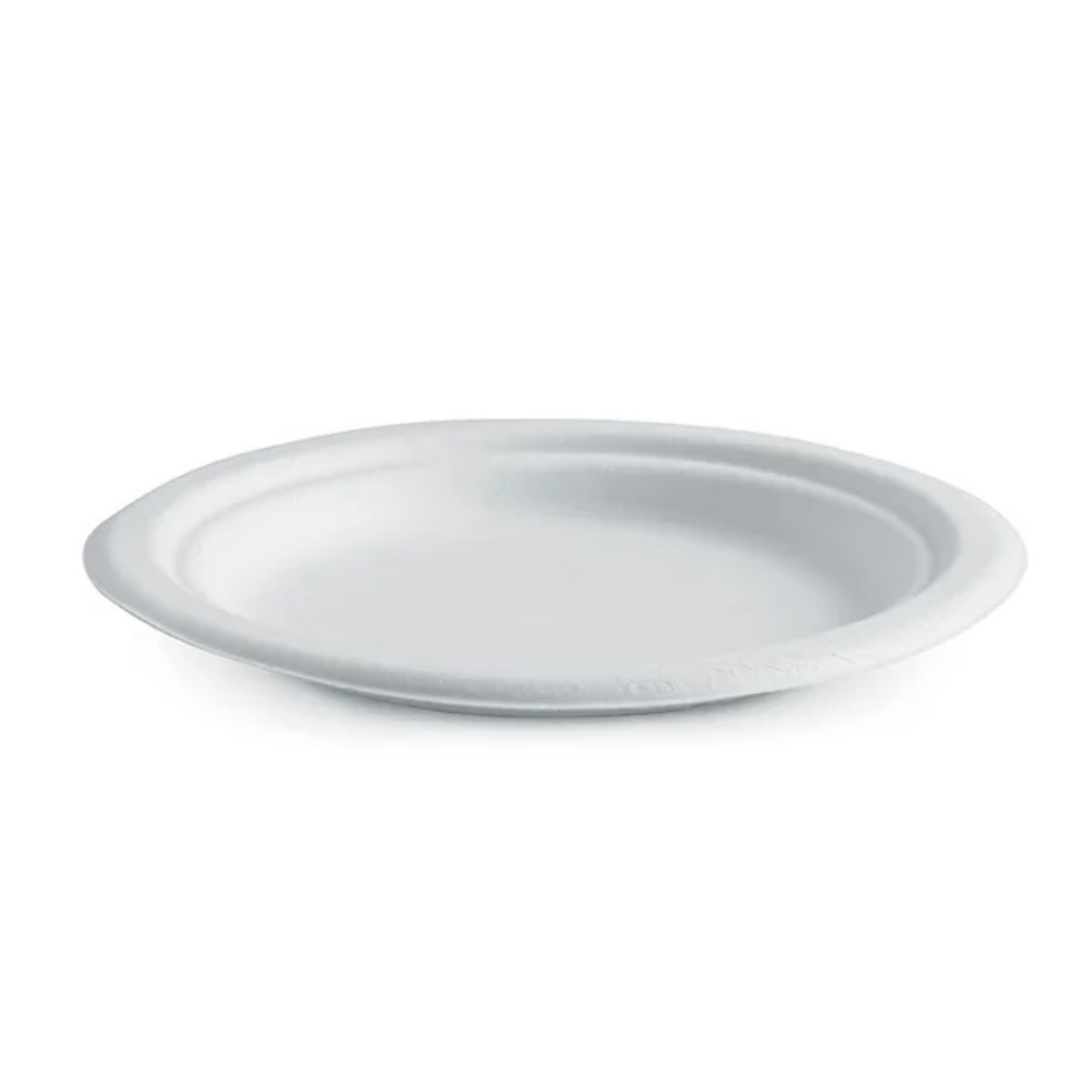 Disposable Round Sugarcane Fiber Plates | 6'' /9'' / 10'' | Wholesale Pricing in Canada