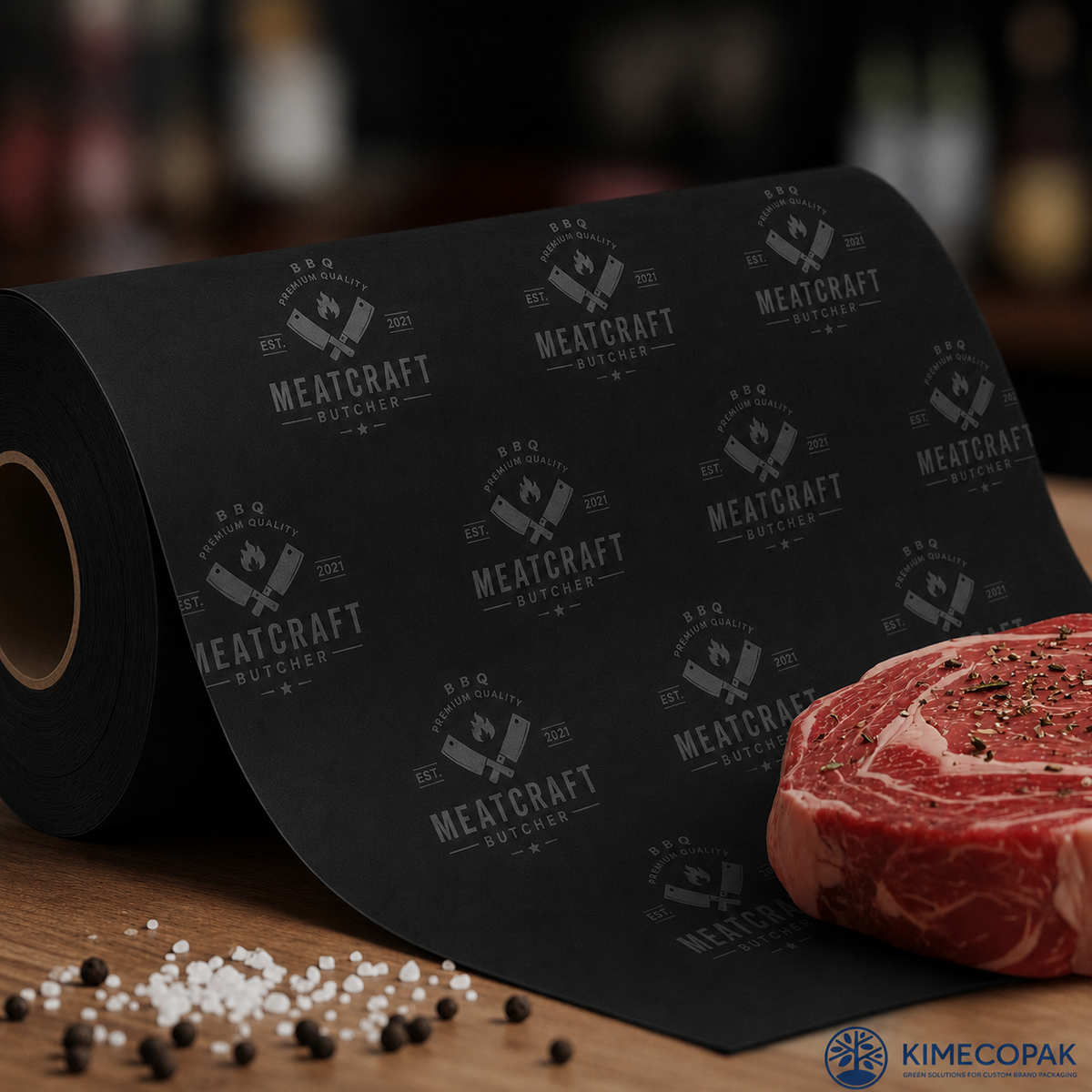 Black Butcher Paper Roll | Custom Black Butcher Paper with Logo, Size, GSM