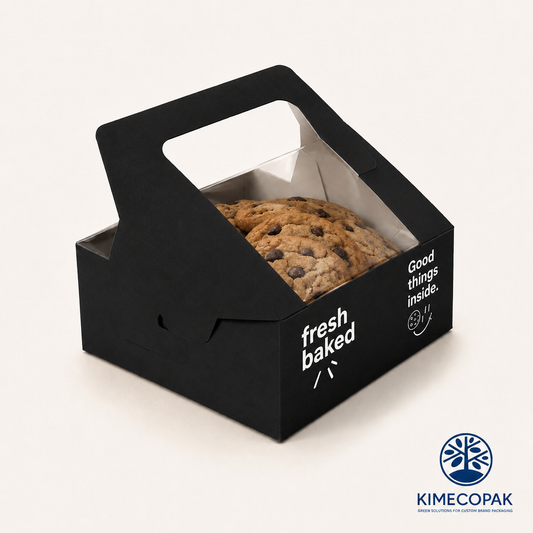 Design Your Own Custom Logo Black Cookie Boxes with Wholesale Pricing
