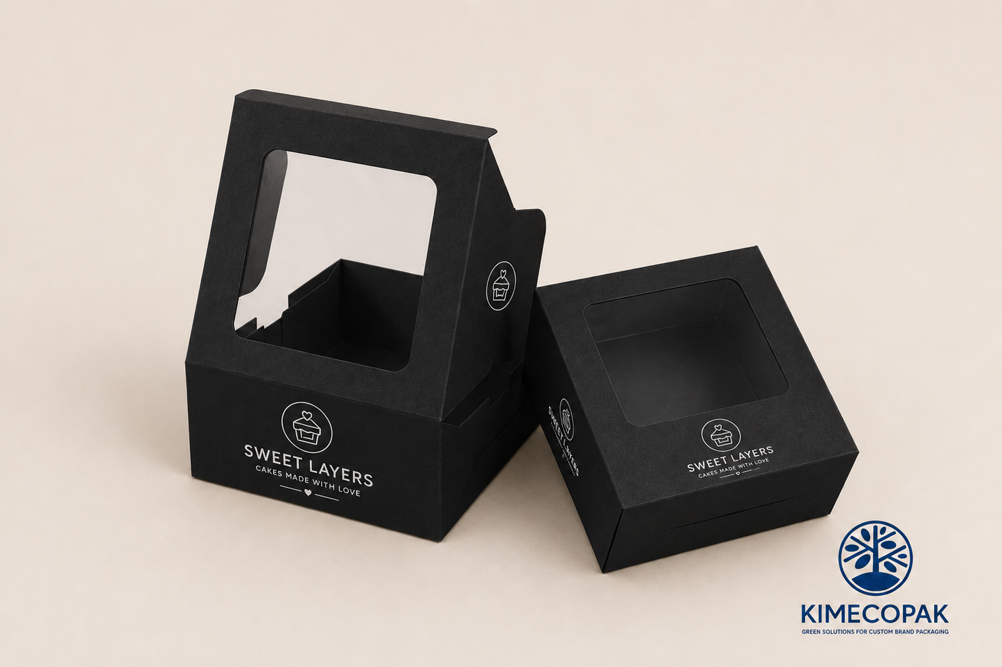 Design Your Own Custom Logo Black Cookie Boxes with Wholesale Pricing