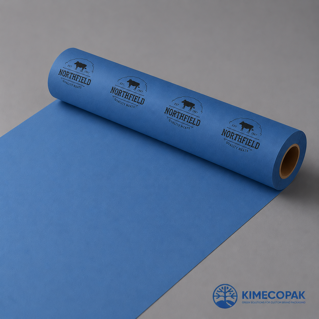 Blue Butcher Paper Roll | Bulk Orders, Custom Sizes & Logo