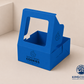 Blue Cookie Box | Cookie  Box Square | Custom Logo Cookies Window Boxes 9 inch