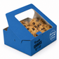 Blue Cookie Box | Cookie  Box Square | Custom Logo Cookies Window Boxes 9 inch