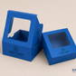 Blue Cookie Box | Cookie  Box Square | Custom Logo Cookies Window Boxes 9 inch