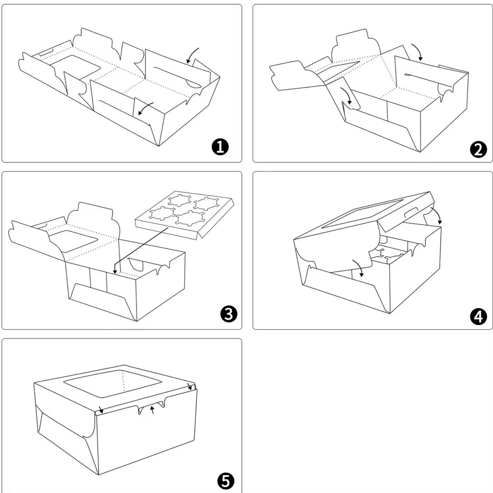 Window Cake Boxes Bakery Box Square 9 inch – KimEcopak