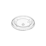 Clear Round PET Flat Lid For 1.5-2 OZ 