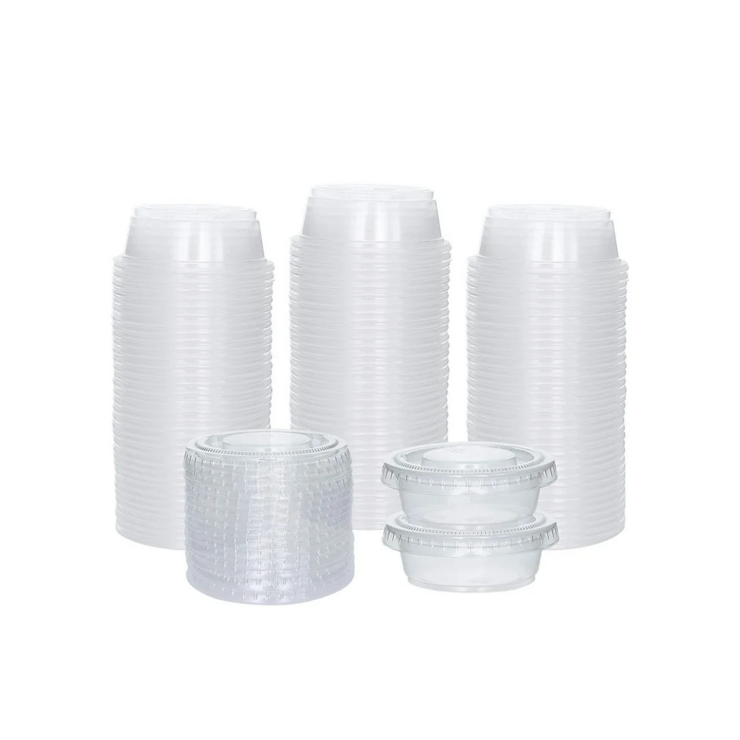  Clear Round PET Flat Lid 