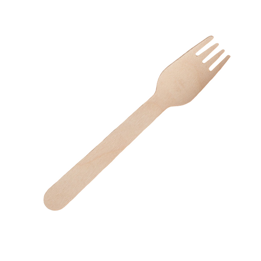 Disposable Wooden Fork 6.3 Inch | Wholesale, Freeship, Fast Delivery in Canada | 1000 Pcs/Case