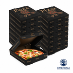 Black Pizza Boxes | Custom Logo Printing for Pizzerias in Canada