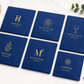 Custom Blue Napkins with Logo | Premium Personalized Paper Napkins