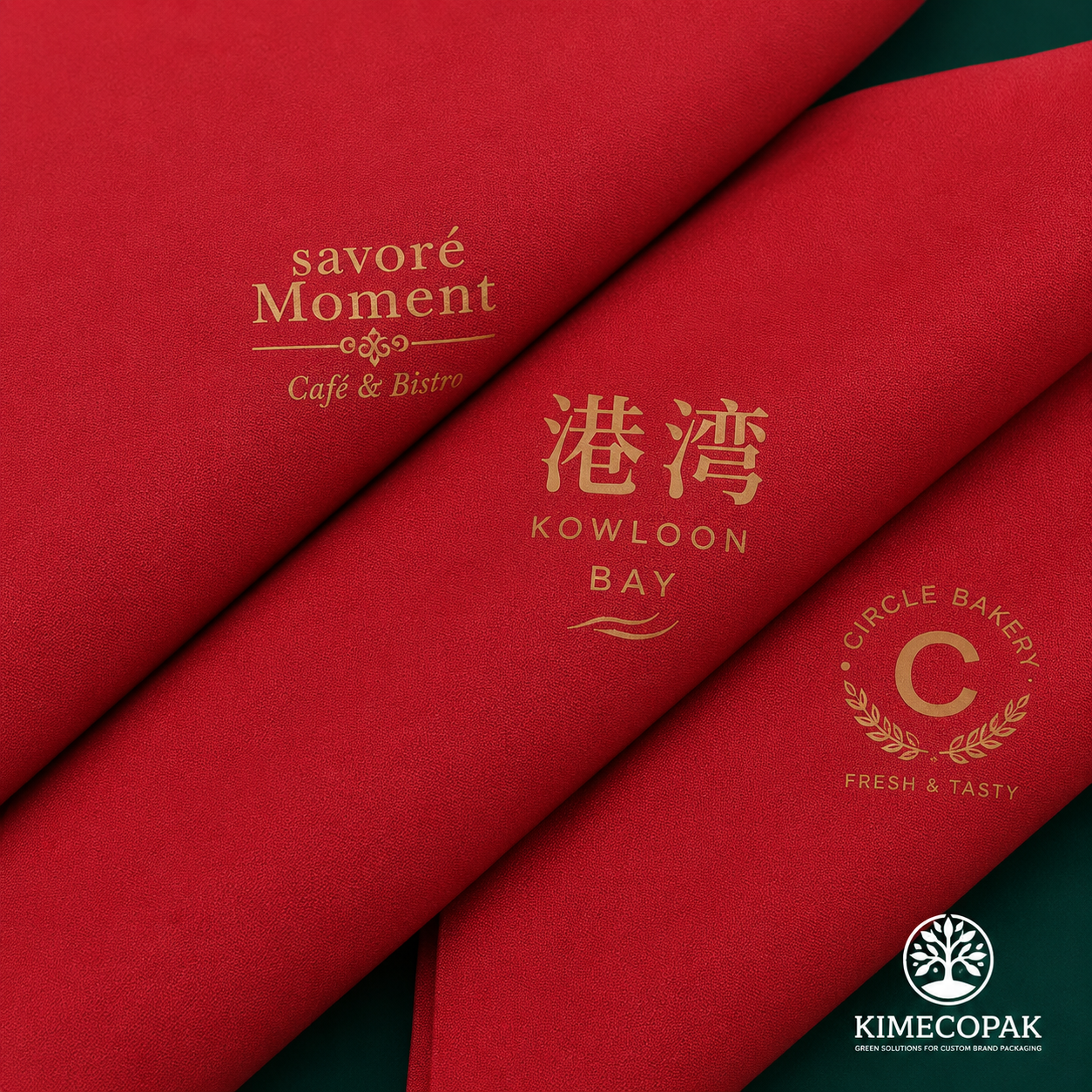 Bulk Red Napkins – Durable Disposable Paper Napkins with Custom Logo