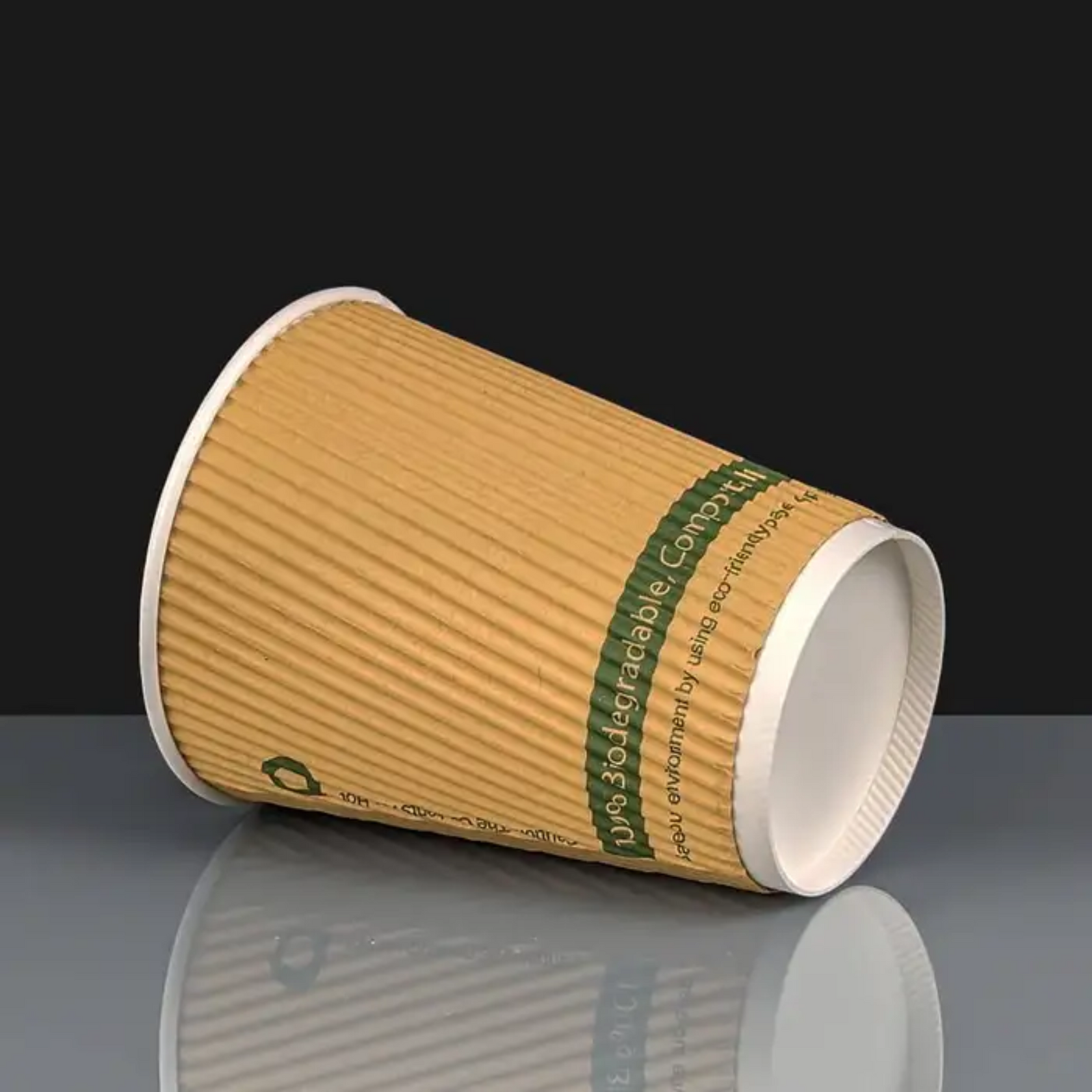 Custom Branded Disposable Ripple Wall Paper Hot Coffee Cup Wholesale ...
