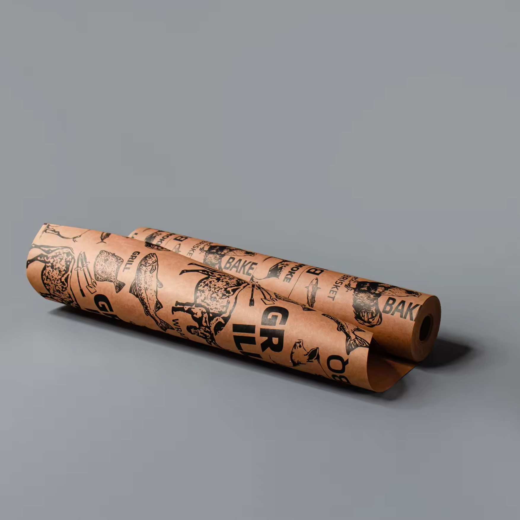 Custom Logo Natural Brown Butcher Paper Roll 