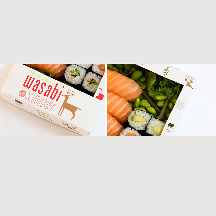 Custom logo sushi boxes