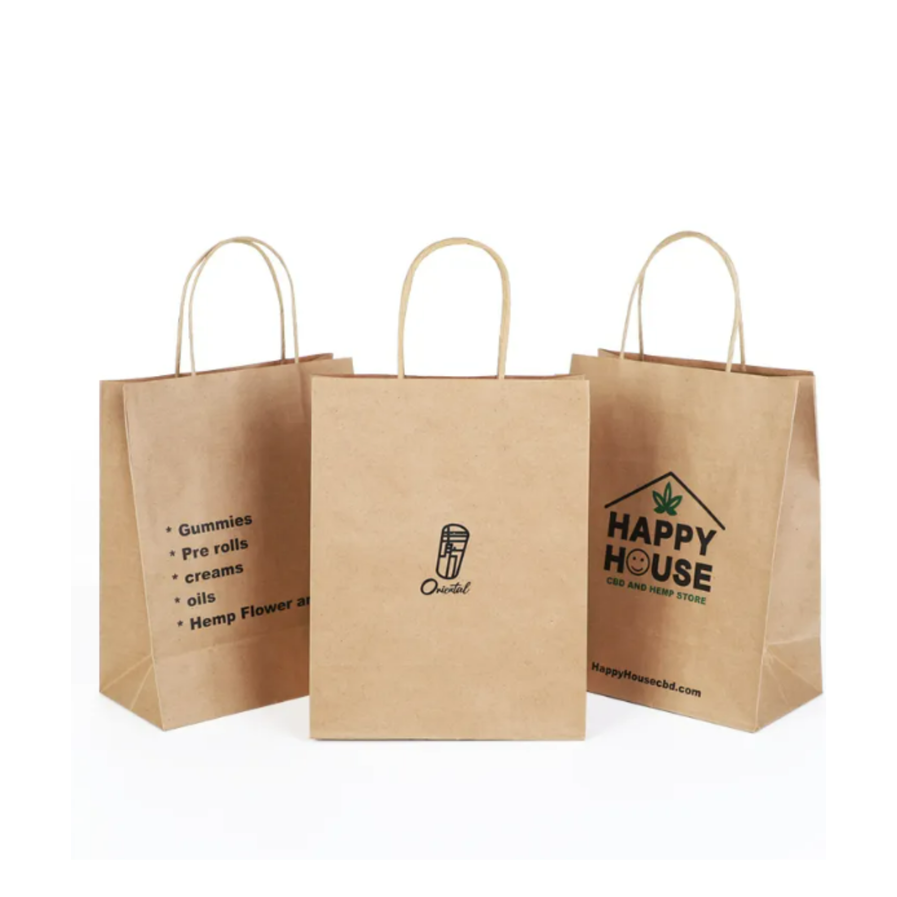 Custom printed Twist Handle Paper Bag