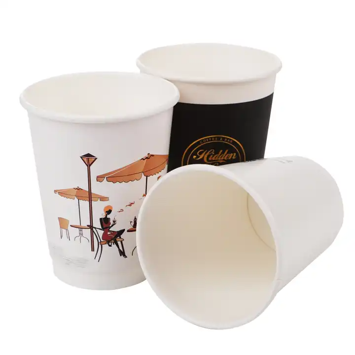 Custom Logo Paper Hot Cup | Single Wall | To Go Hot Cups for Coffee | MOQ 50,000/100,000 PCS