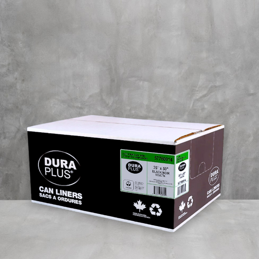 DuraPlus Garbage Bags | 35x50" | Extra Strength | Black | 125pcs/case