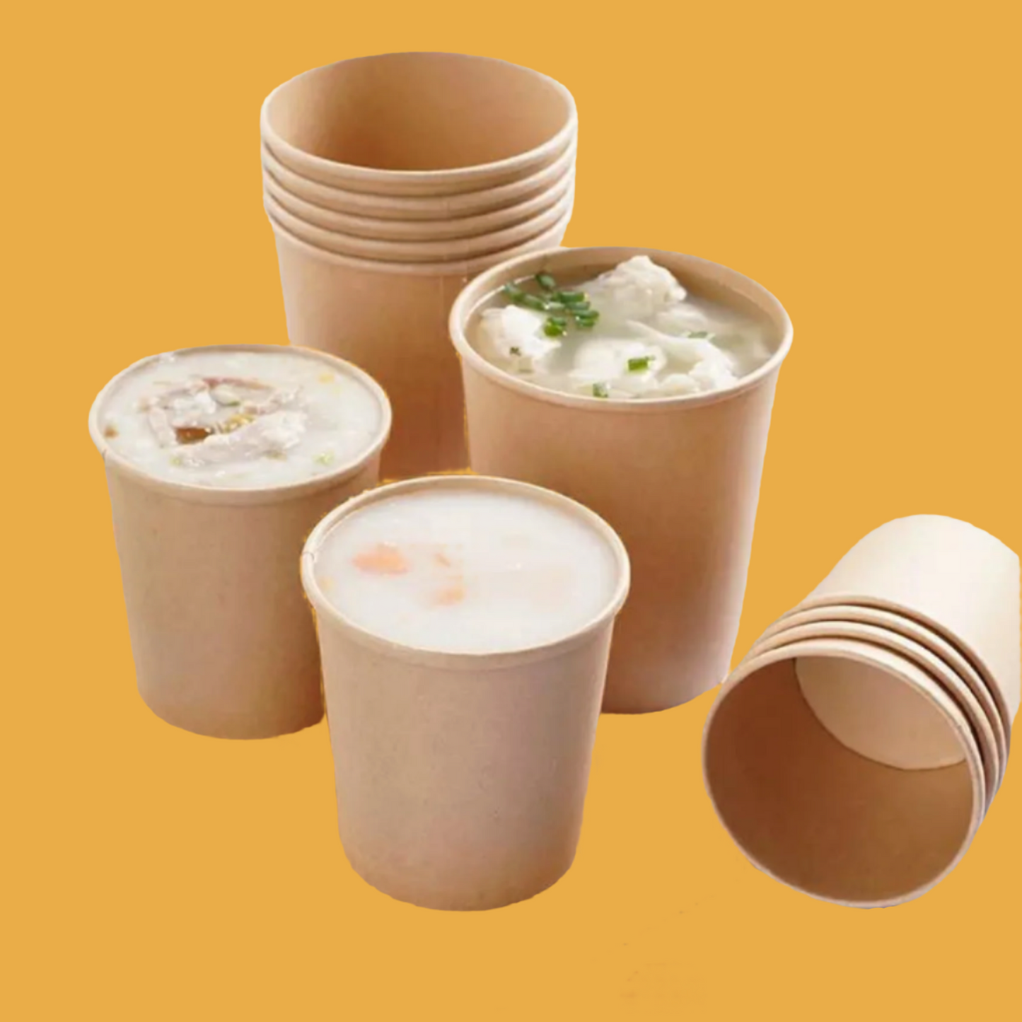 Eco-friendly Kraft Paper Soup 