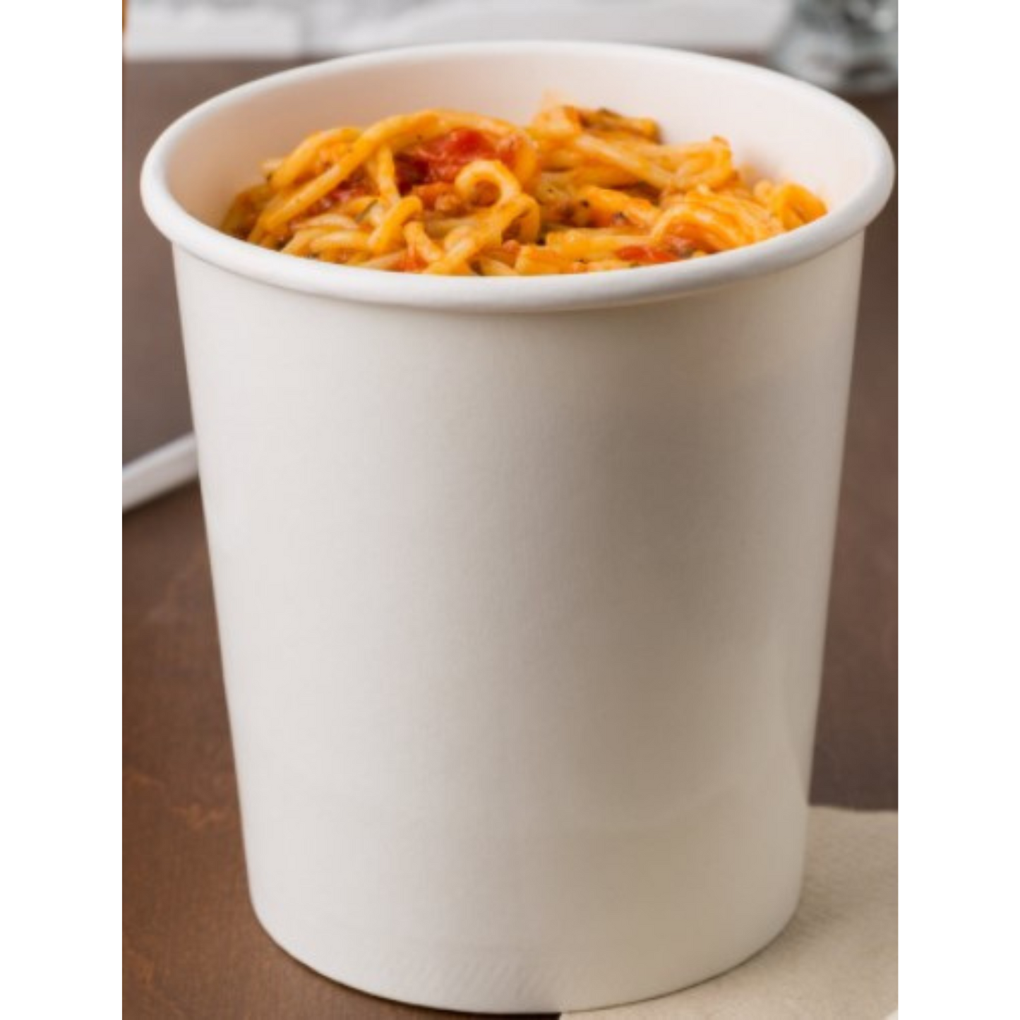 Eco-friendly White Paper Soup Cup