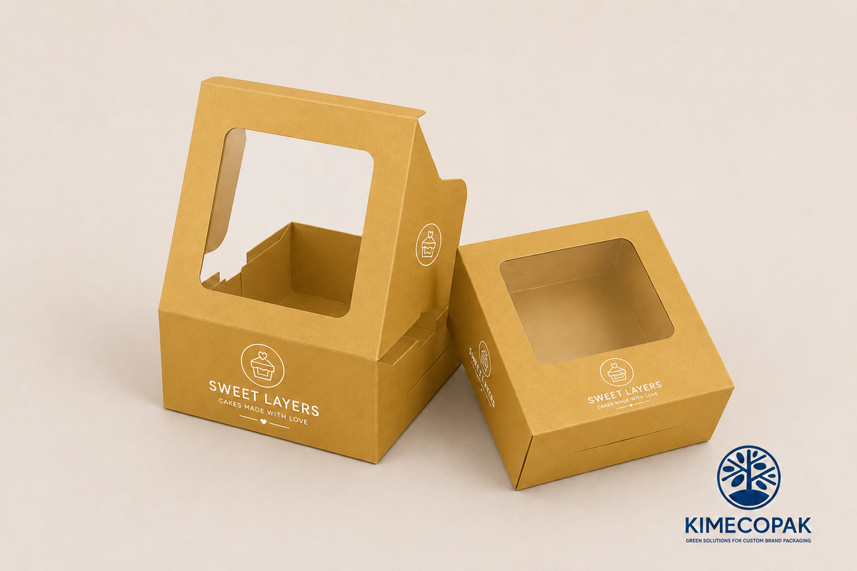 Gold Cookie Boxes Wholesale | Custom Logo Packaging for Premium Bakery Brands