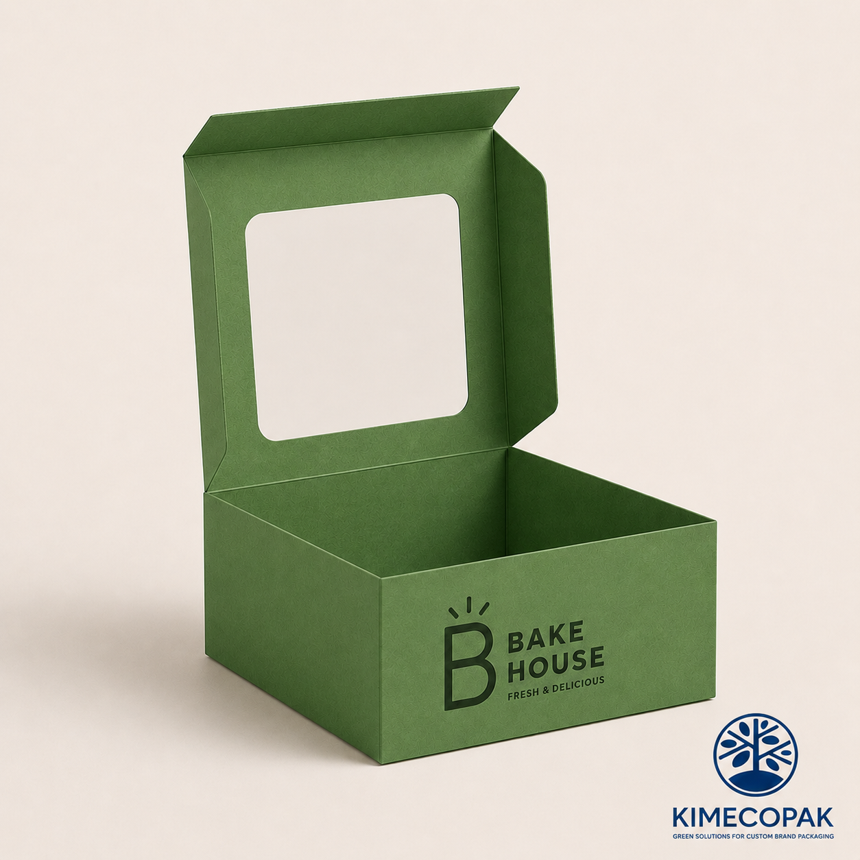 Premium Green Cookie Boxes for Bakeries, Cafés & Holiday Gift Packaging