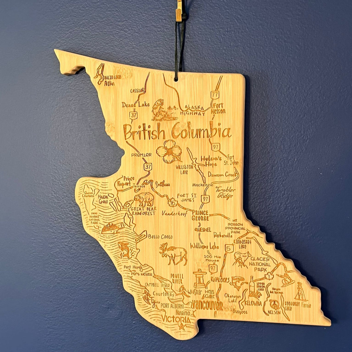 British Columbia Shaped Cutting Board