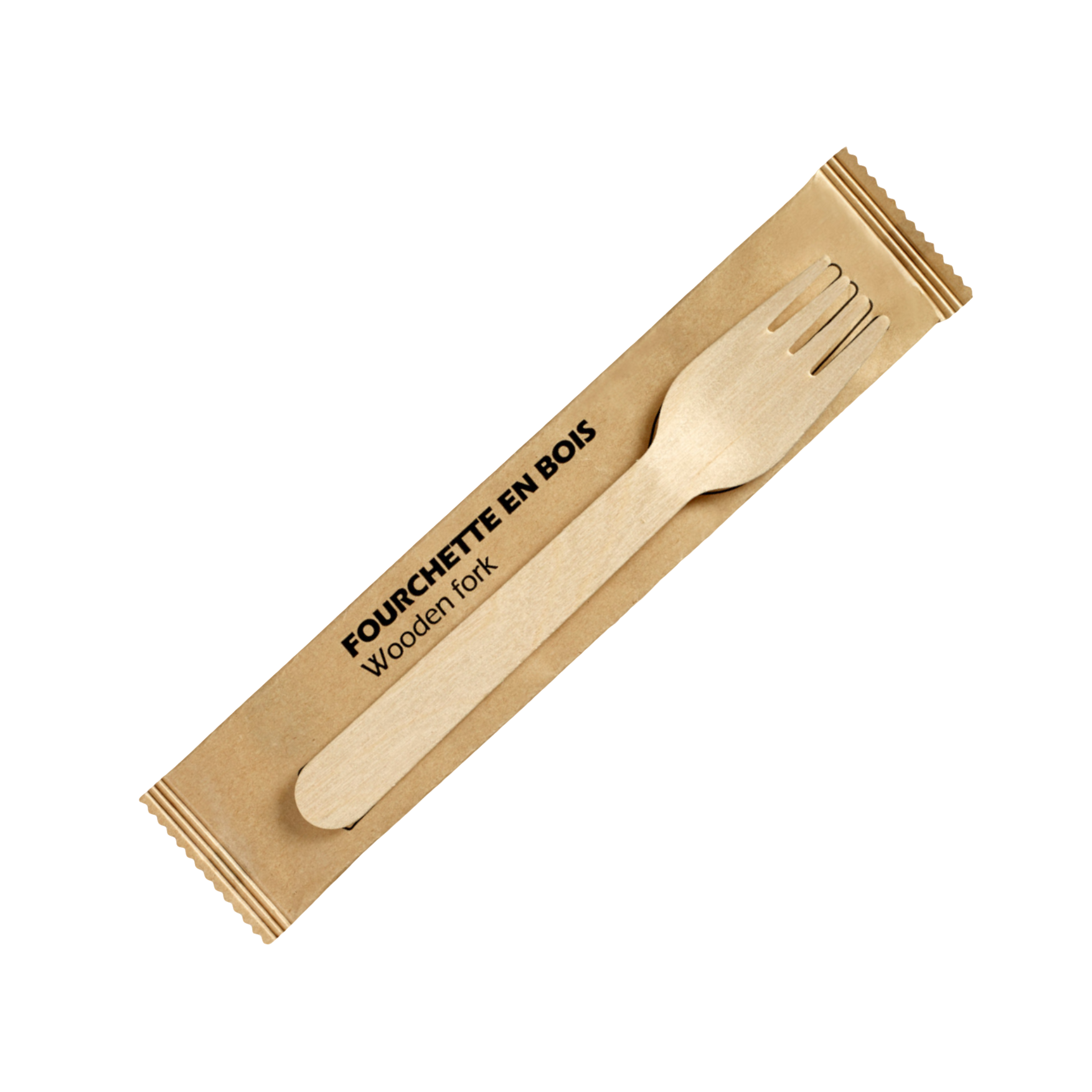 Individually Wrapped Forks Individually Wrapped Wooden Forks 6.3 Inches | Wholesale Price – KimEcopak