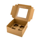 Kraft Cake Paper Box with Window 4 with Insert