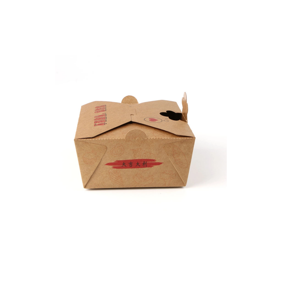 Eco-Friendly Kraft Paper Food Containers Custom Logo | To Go Orders ...