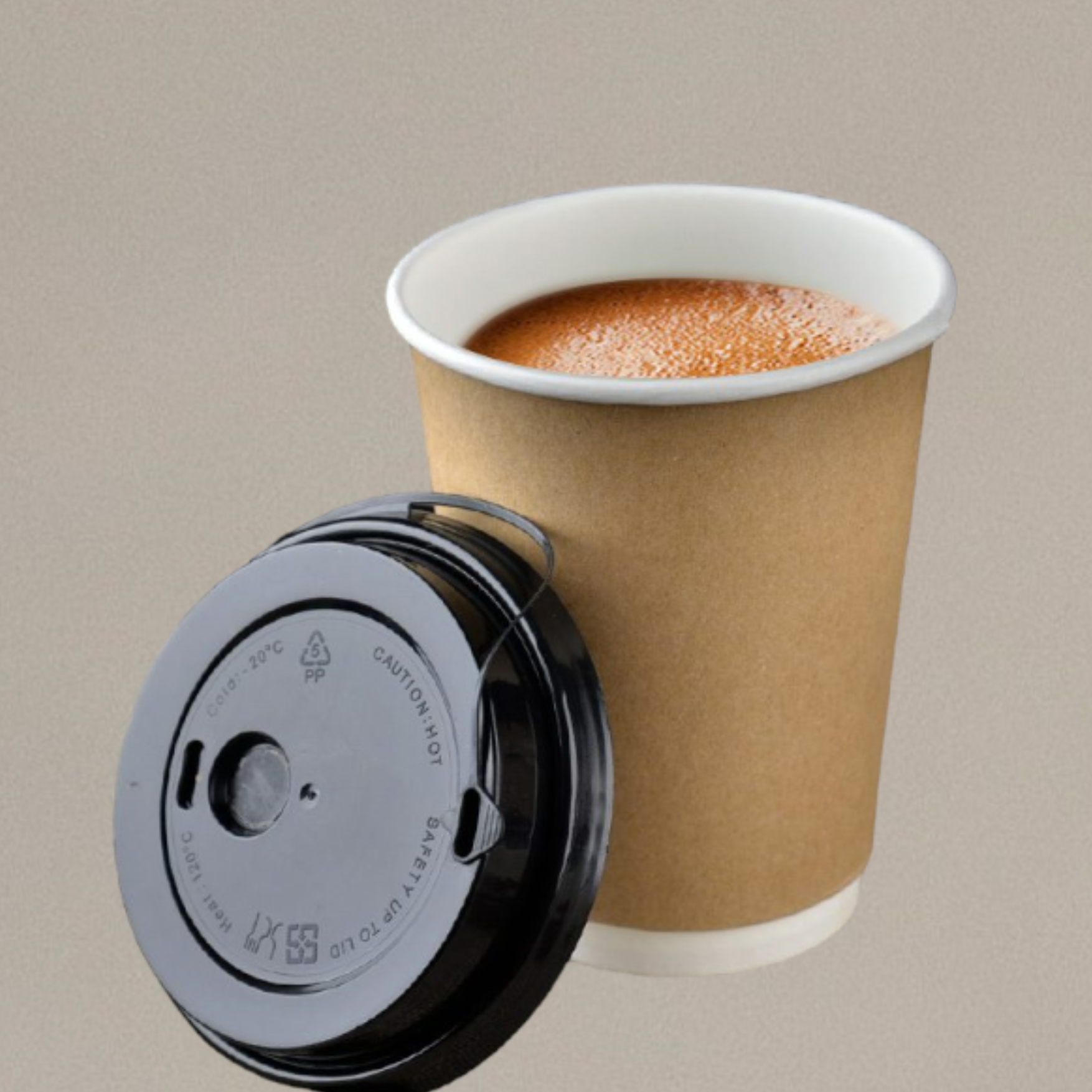 Buy Kraft Paper Coffee Cups 16 Oz in Bulk Canada KimEcopak