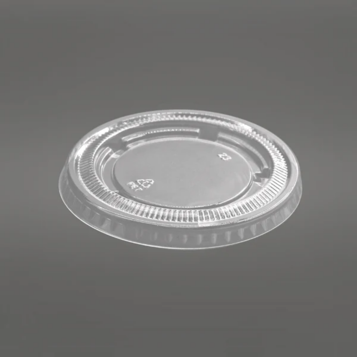 PET Flat Lid For 1.5-2 OZ Portion Cup