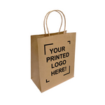 Paper Take out Bag Twist Handle Custom Logo