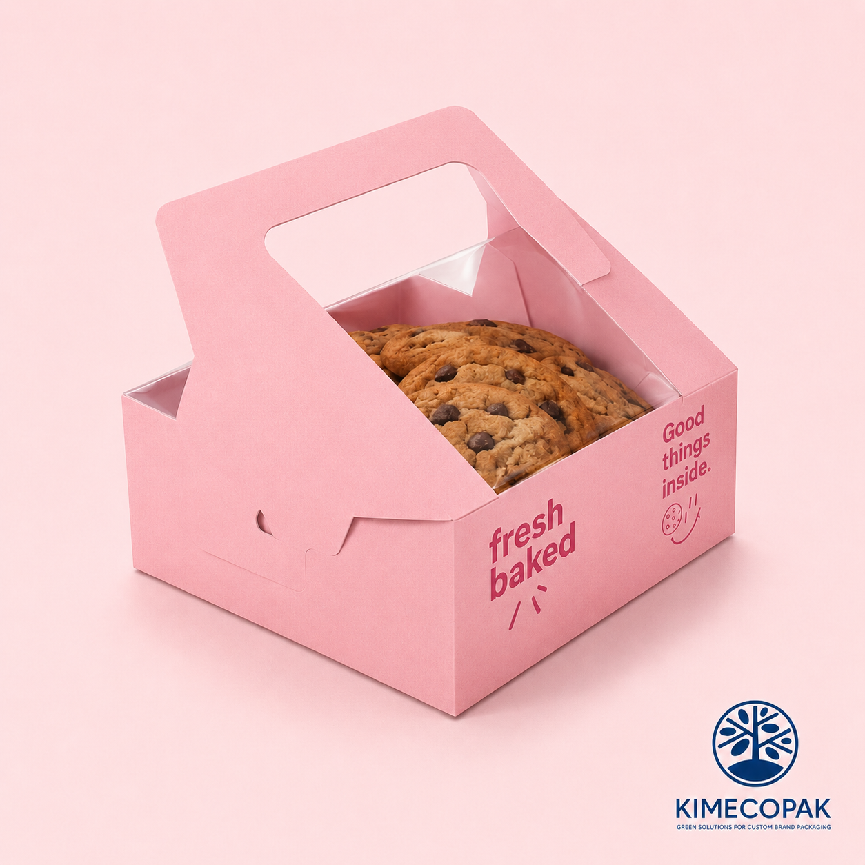 Wholesale Pink Cookie Boxes with Custom Logo – Low MOQ & Fast Production