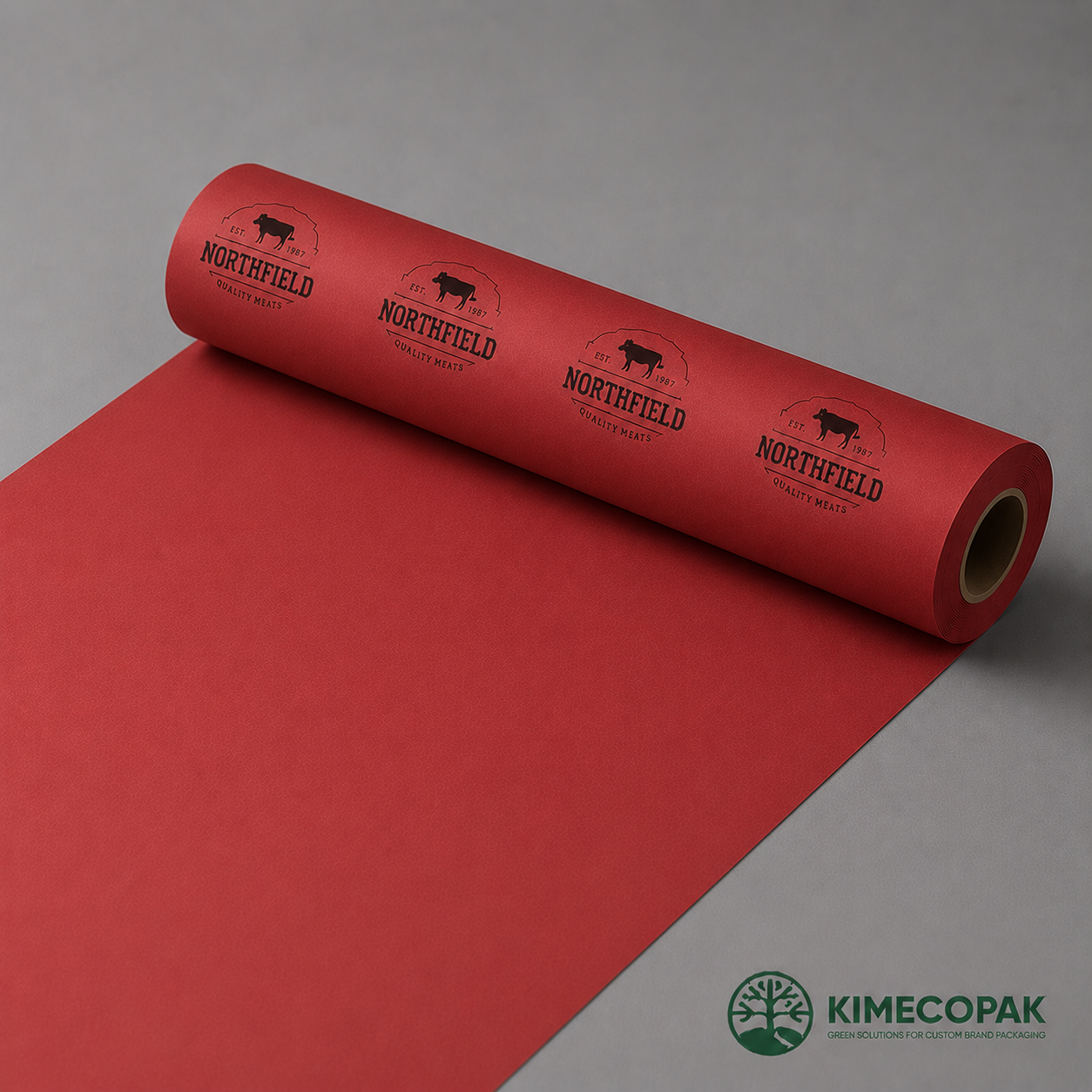 Premium Red Butcher Paper for BBQ Smoking, Meat Wrapping & Custom Branding