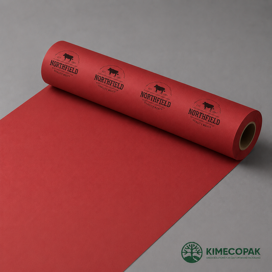 Premium Red Butcher Paper for BBQ Smoking, Meat Wrapping & Custom Branding