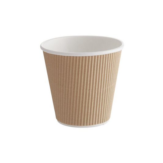 Ripple Wall Kraft Paper Cup 8 oz