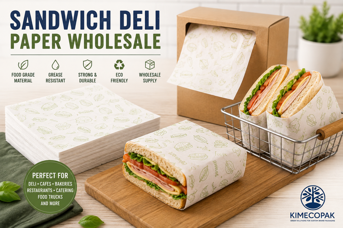 Custom Sandwich Deli Paper for Restaurants vs Food Businesses in Canada