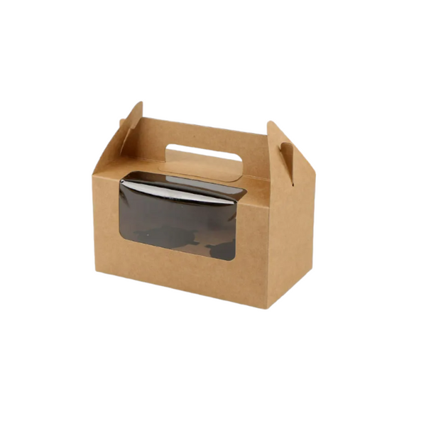 Kraft Cake Box 2 with Handle & Insert Bulk Canada – KimEcopak
