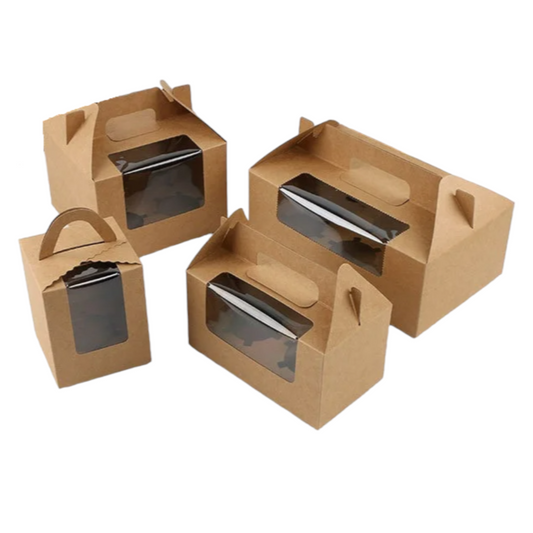 Single Kraft Cake Box with Handle Fullsizes