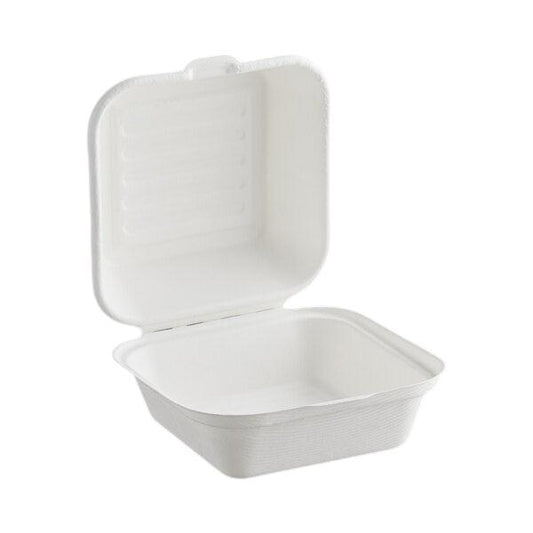 Sugarcane Take-out Containers 6 x 6 x 3
