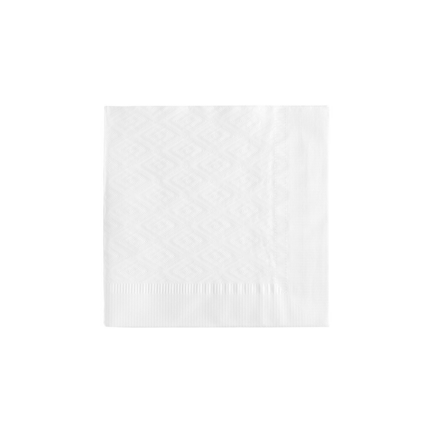 White 1/4 Fold Paper Dinner Napkins 2-Ply