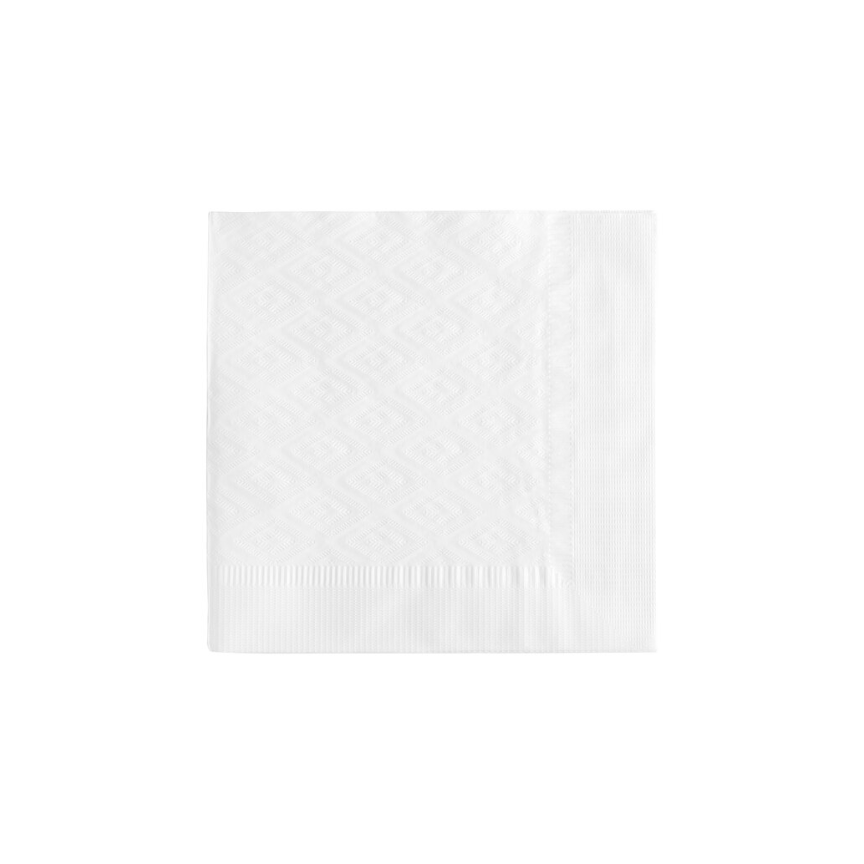 White 1/4 Fold Paper Dinner Napkins 2-Ply