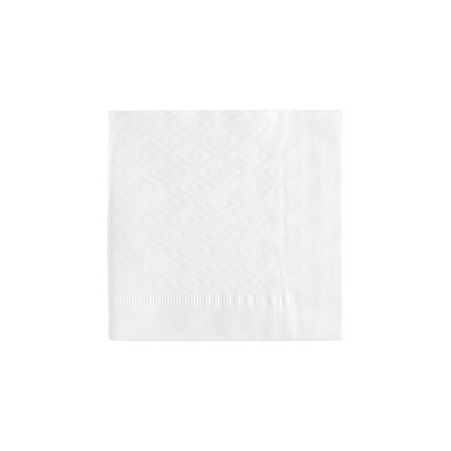 White 1/4 Fold Paper Dinner Napkins 2-Ply