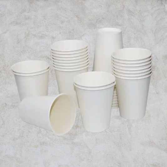 White Paper Hot Cups Fullsize For Hot Water, Coffee, Tea | Bulk in Canada