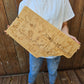 Wooden map of Alberta 