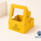 Buy Yellow Cookie Boxes in Bulk|Custom Bakery Packaging for Cookies vs Pastries