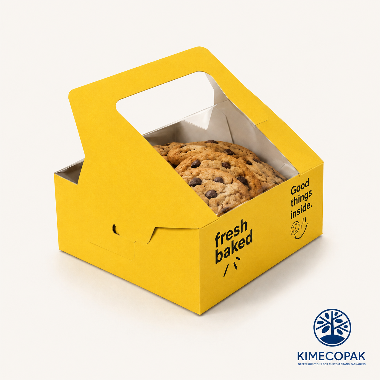 Buy Yellow Cookie Boxes in Bulk|Custom Bakery Packaging for Cookies vs Pastries