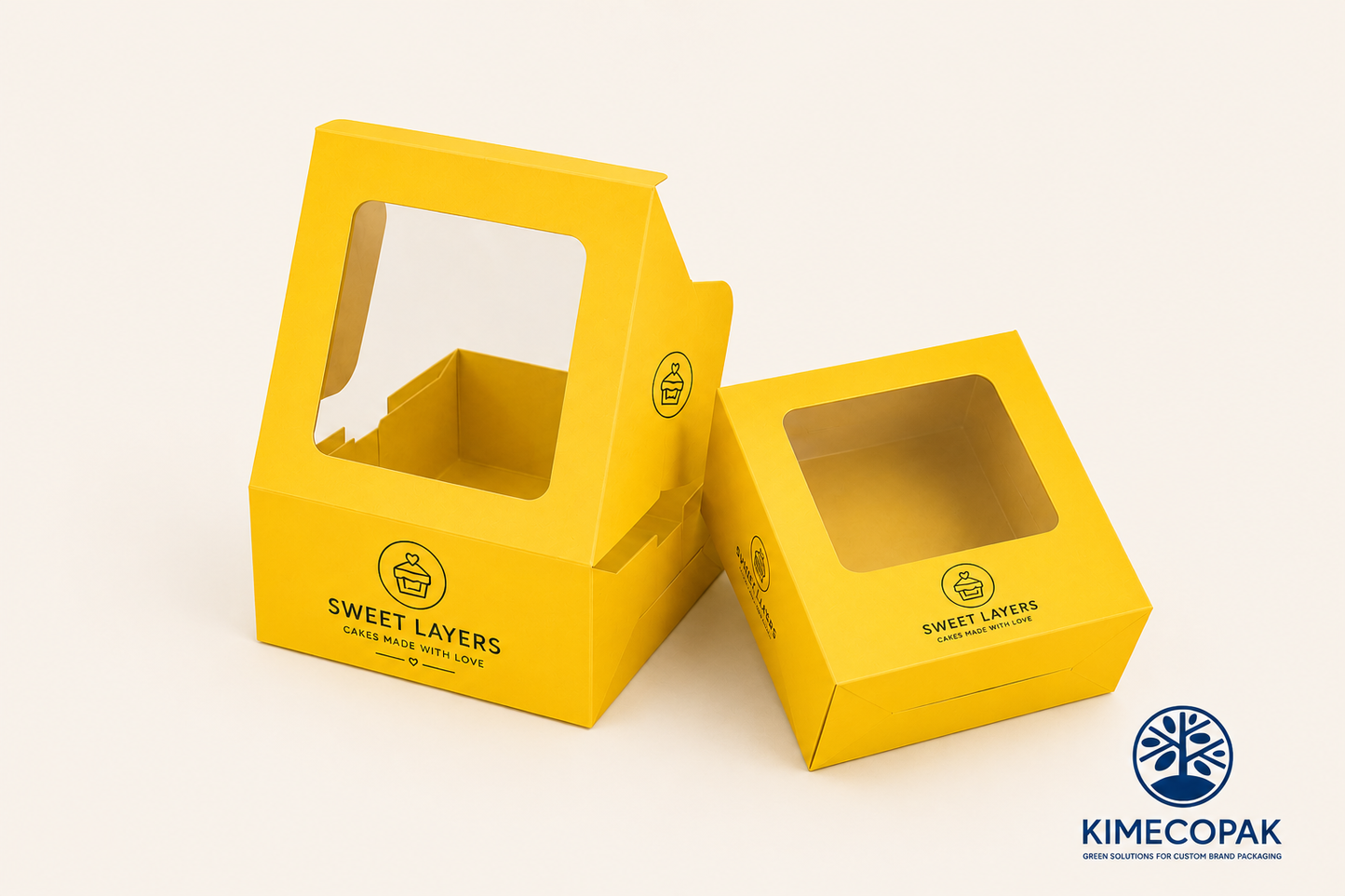 Buy Yellow Cookie Boxes in Bulk|Custom Bakery Packaging for Cookies vs Pastries