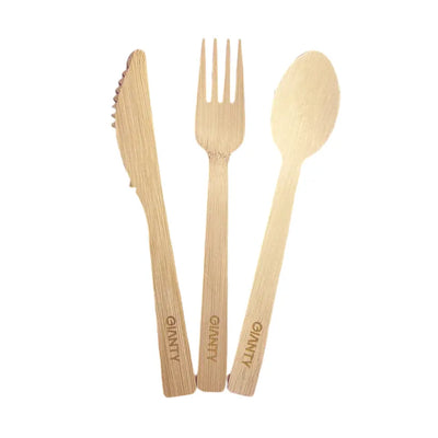 bamboo cutlery set wholesale custom logo