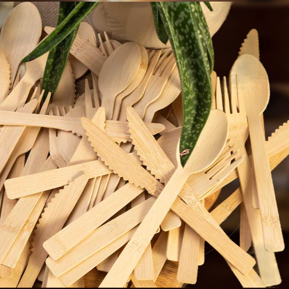 bamboo cutlery with custom logo